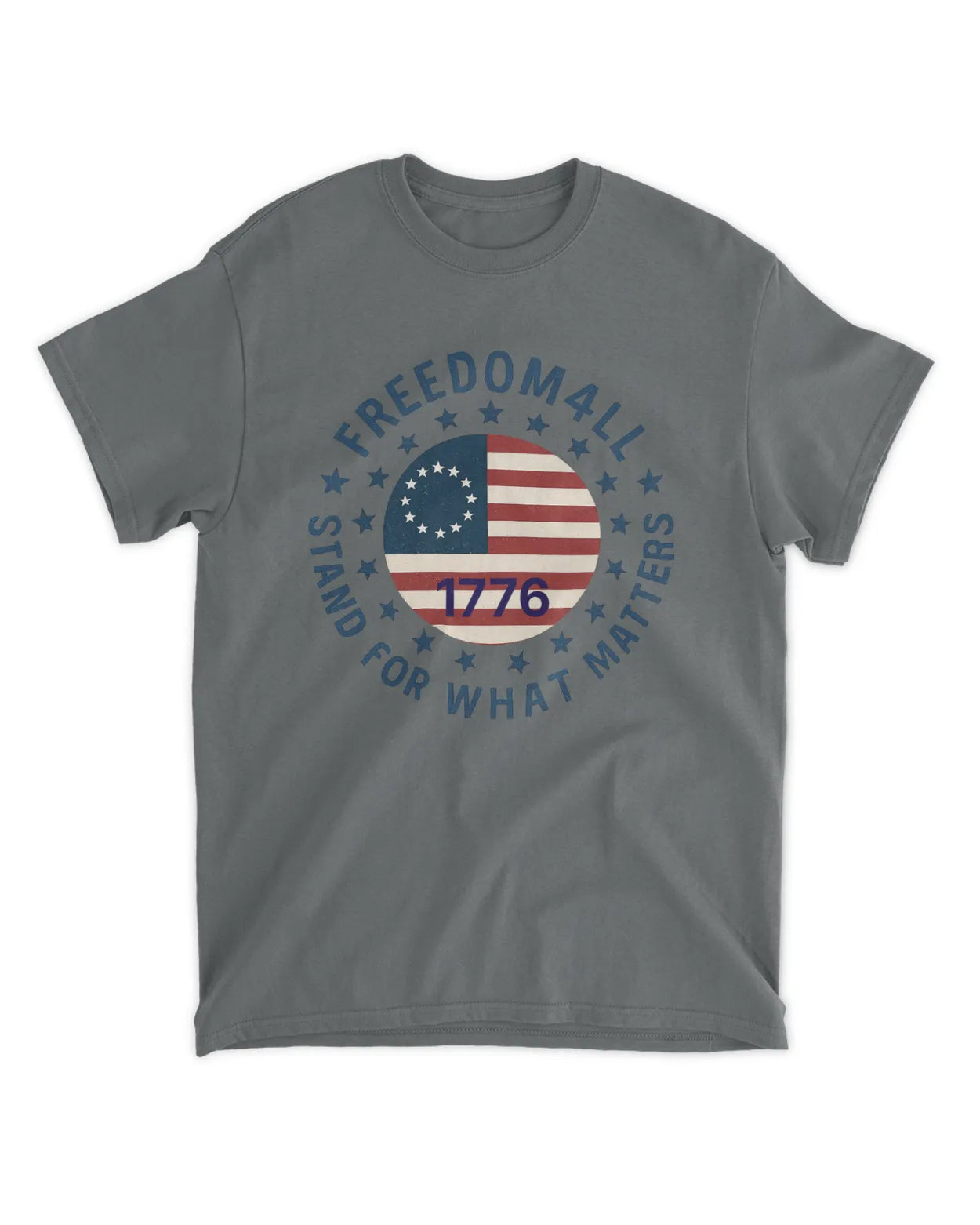 Freedom4ll Round Colonial Flag 1776