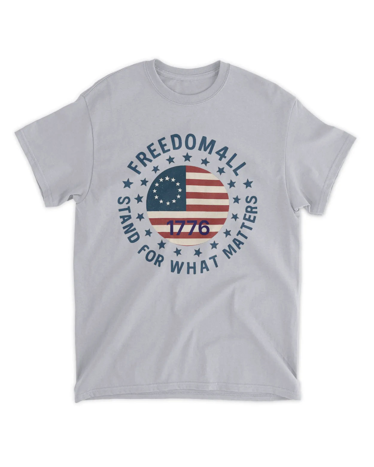 Freedom4ll Round Colonial Flag 1776