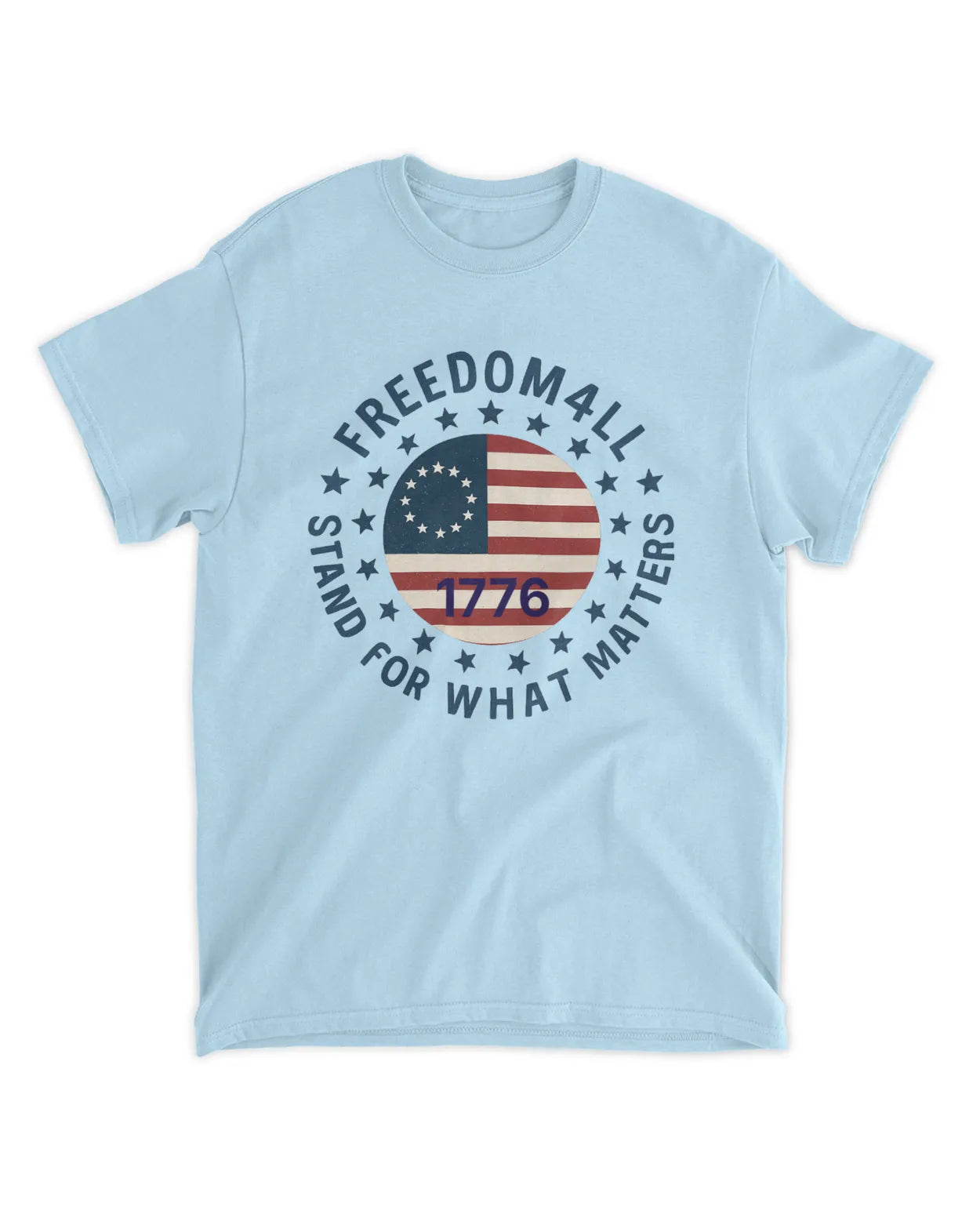 Freedom4ll Round Colonial Flag 1776