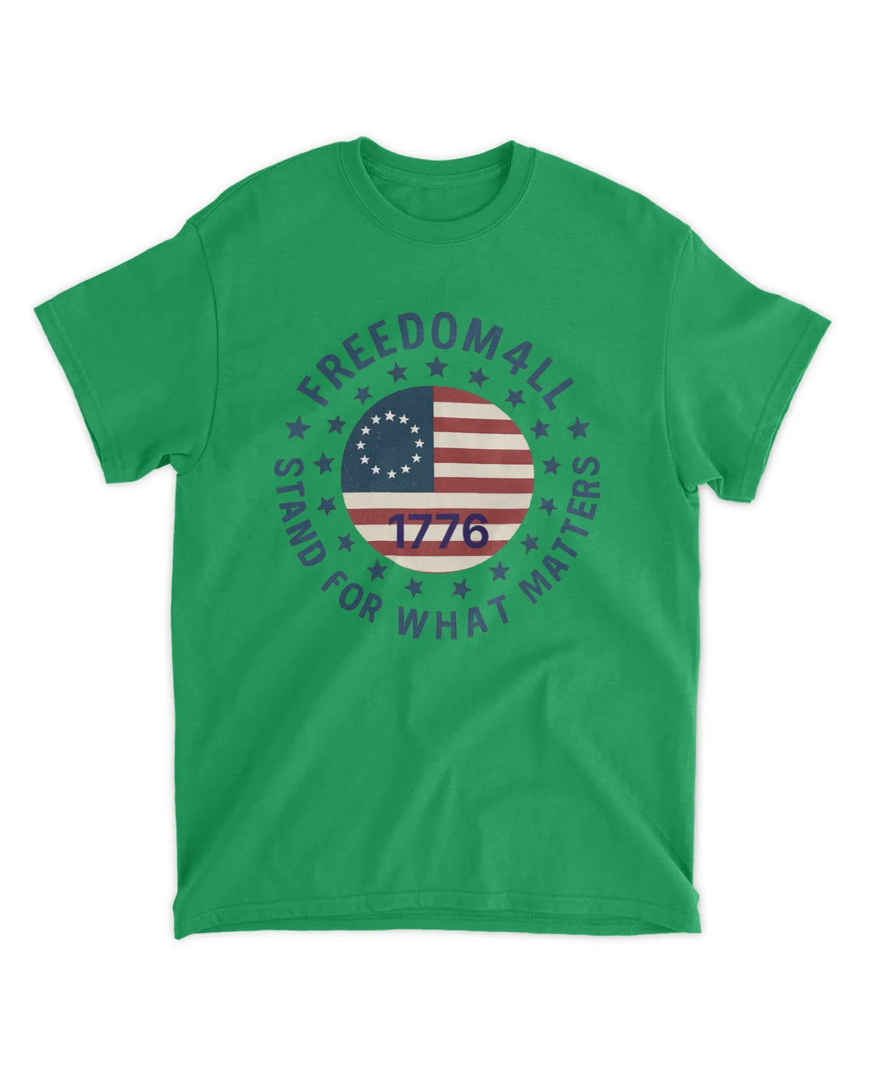Freedom4ll Round Colonial Flag 1776