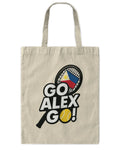 Go-Alex-Go Fan Totes Blk /Wh