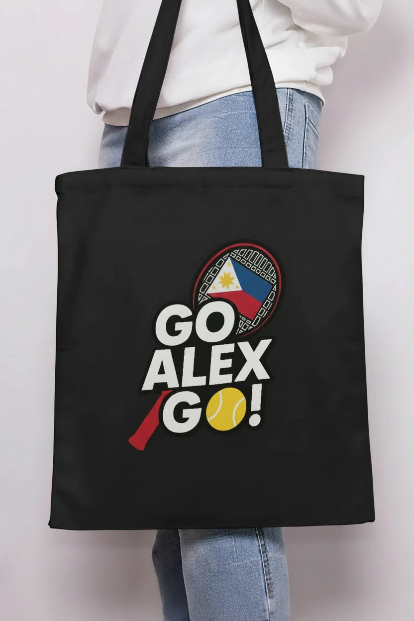 Go-Alex-Go Fan Totes Blk /Wh