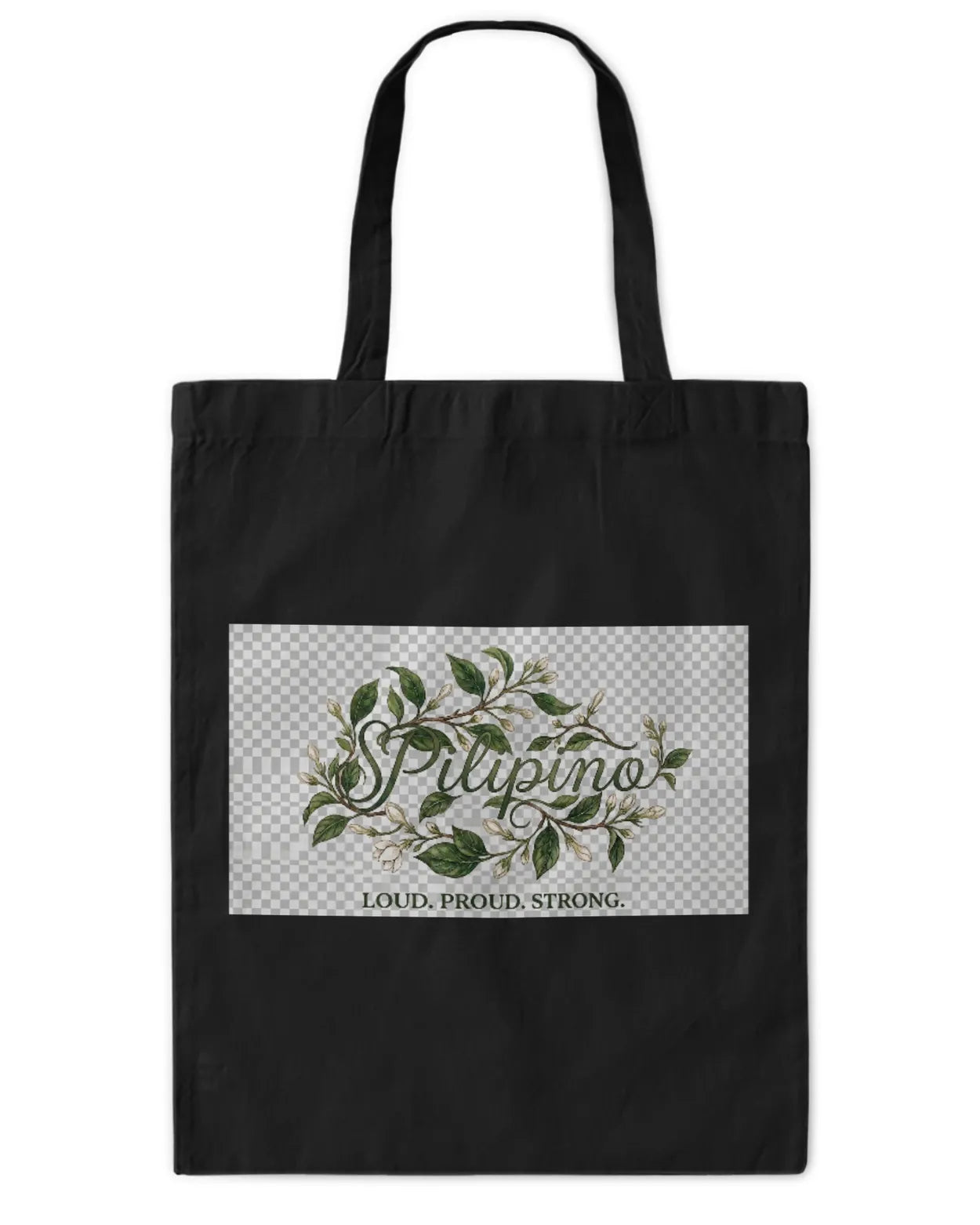 Sampaguita Strong Tote Bag Lg B/W