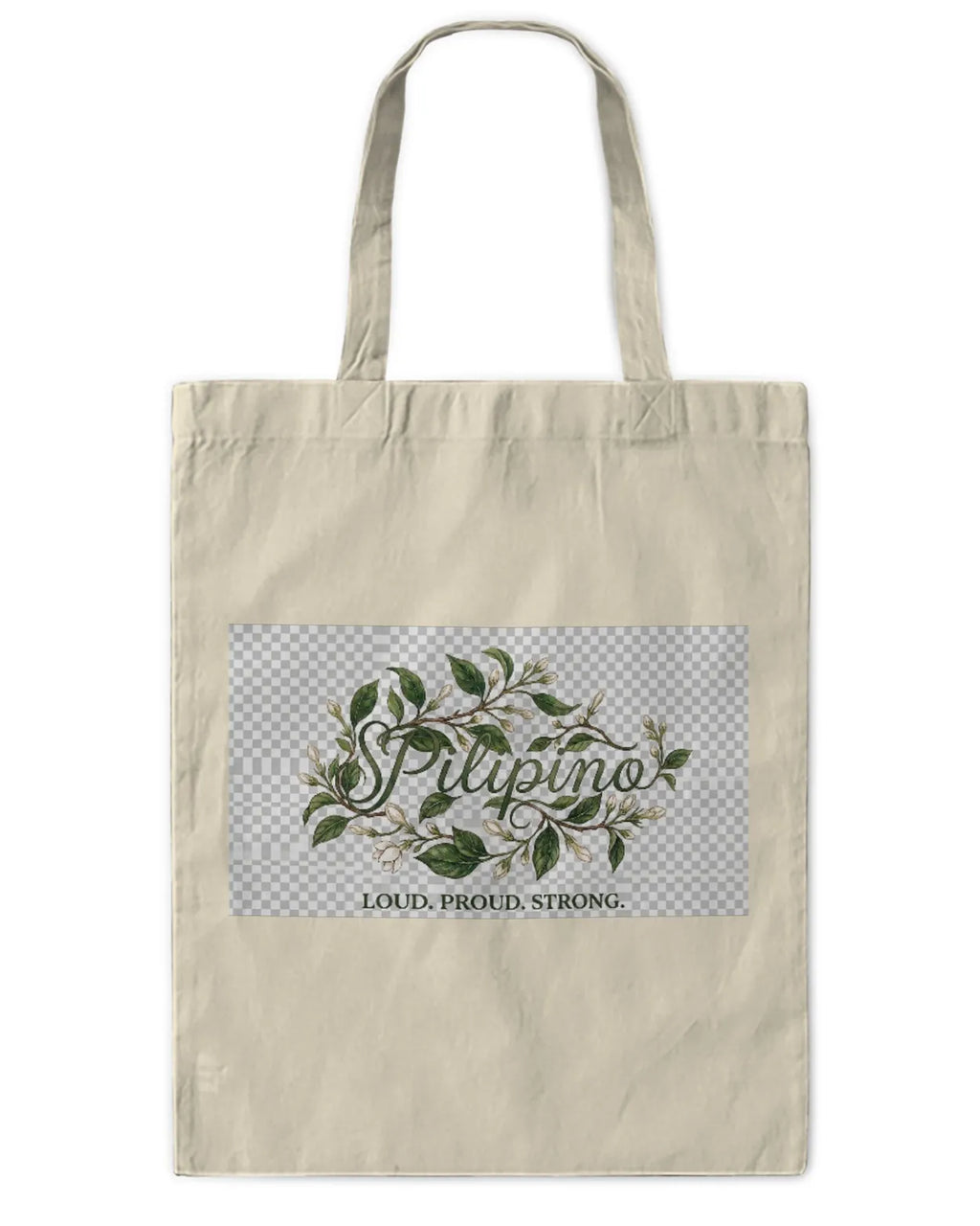 Sampaguita Strong Tote Bag Lg B/W