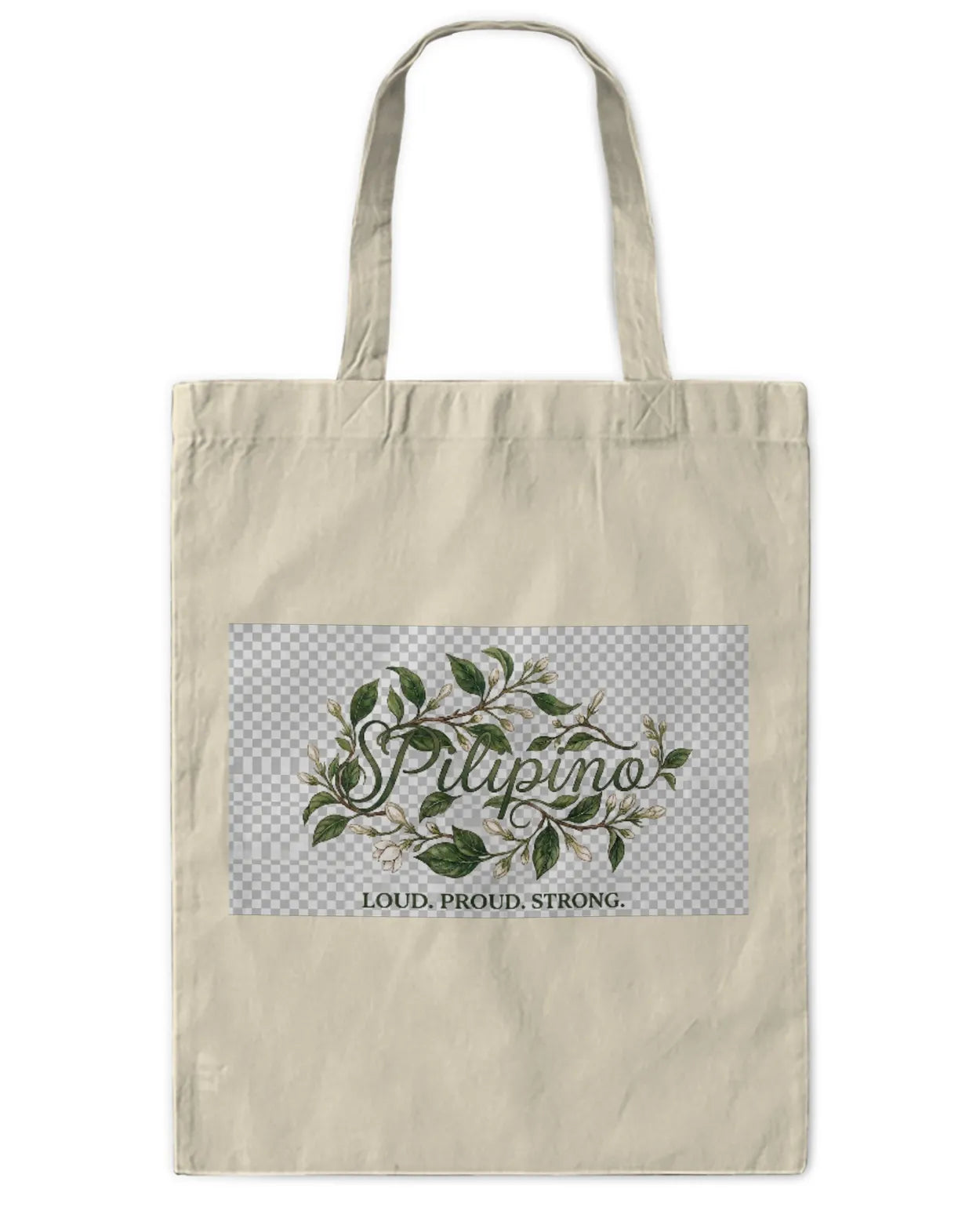 Sampaguita Strong Tote Bag Lg B/W