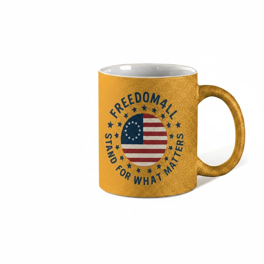Freedom4ll Sparkle Gold Mug