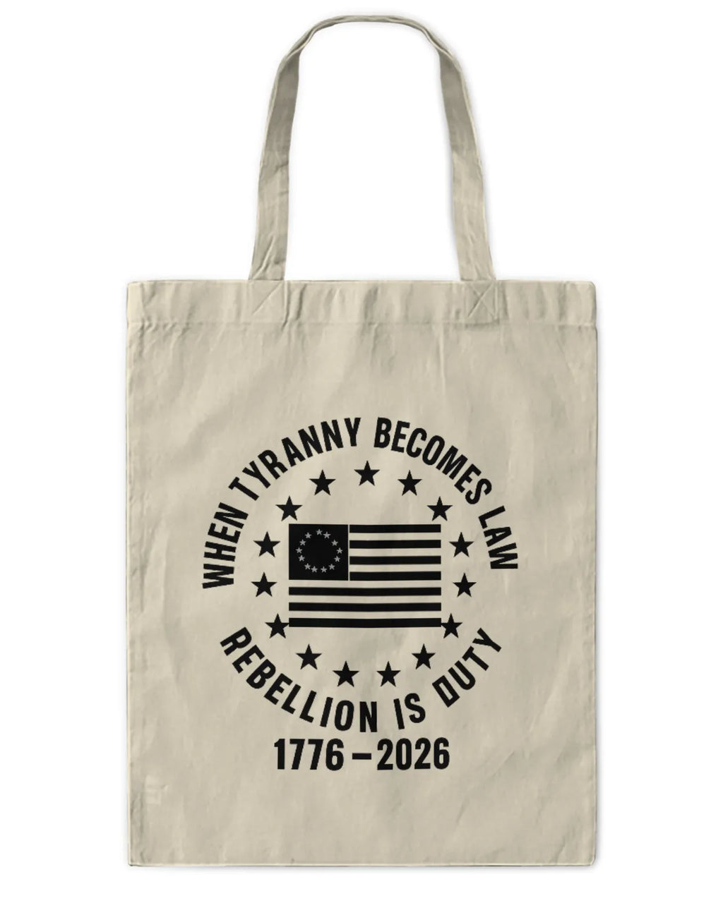 Freedom4ll - Tote Lg - 1776-2026 Rebellion is duty