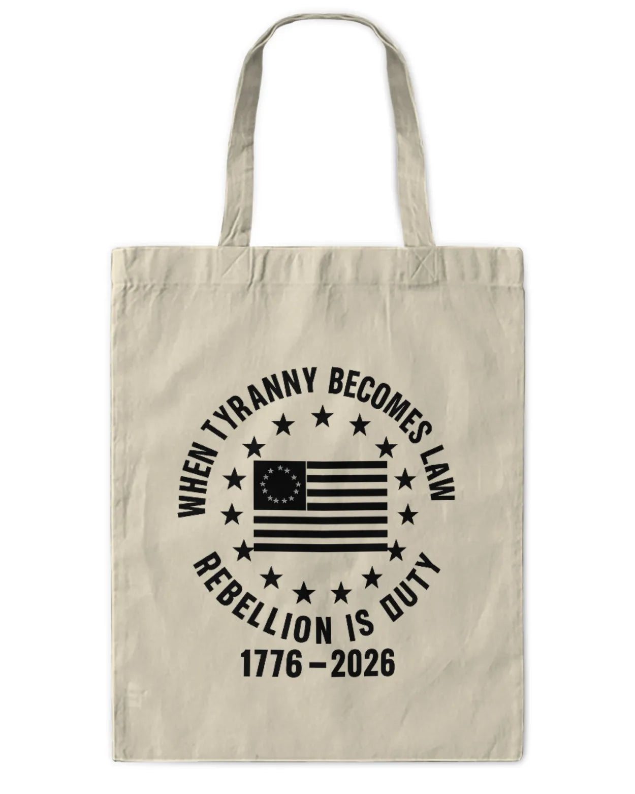 Freedom4ll - Tote Lg - 1776-2026 Rebellion is duty